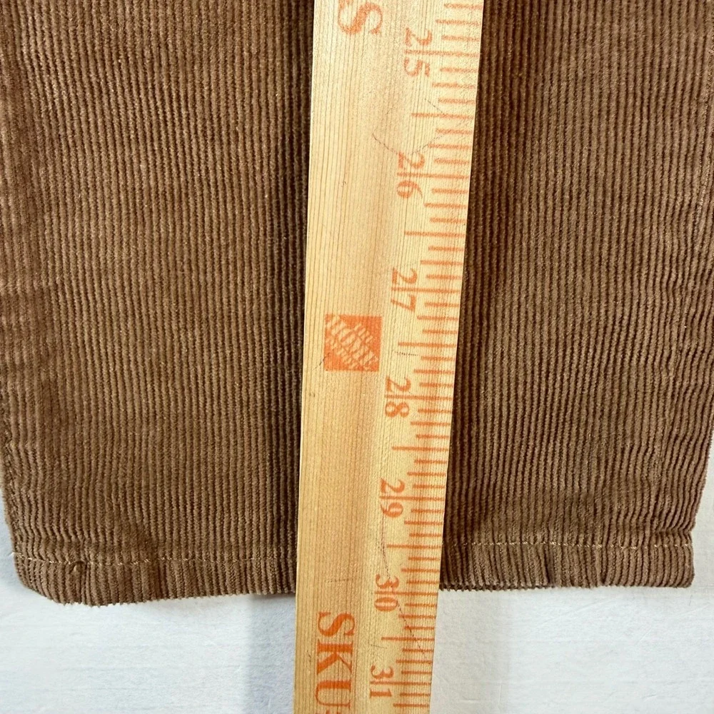 J‎ Crew 484 Corduroy Pants Mens Size 32x32 Brown Tapered Leg Performance Stretch